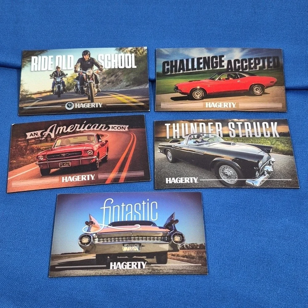 Hagerty Fridge Magnets Lot Of 5 Classic Muscle‎ Cars Collectors